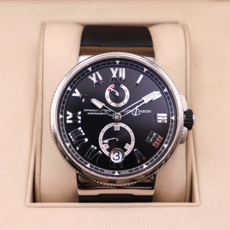 Ulysse Nardin Marine Chronometer Manufacture Mens watch Unisex Automatic Steel 1183-122-3 42