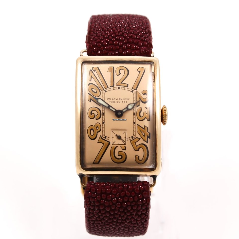 Movado Mens watch Unisex Manual winding Yellow gold MOVADO VINTAGE 1920