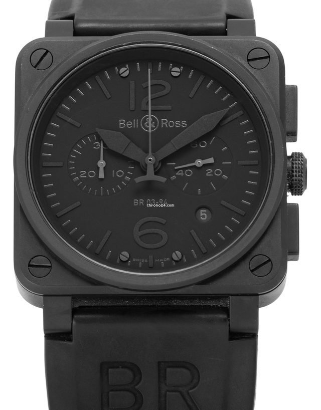 Bell & Ross BR 03-94 Chronographe Mens watch Unisex Automatic Steel BR0394-PHANTOM