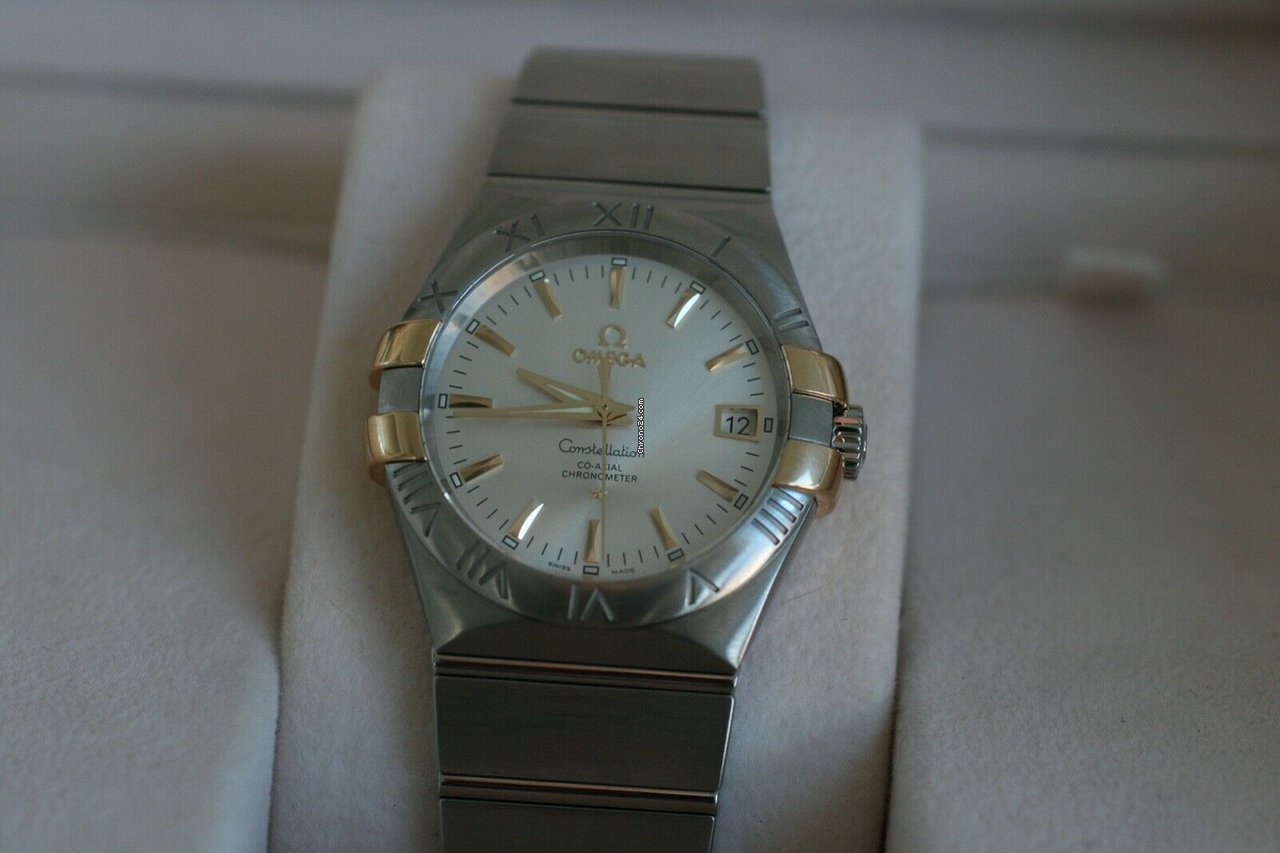 Omega Constellation Ladies Mens watch Unisex Automatic Gold Steel 123.20.35.20.02.004