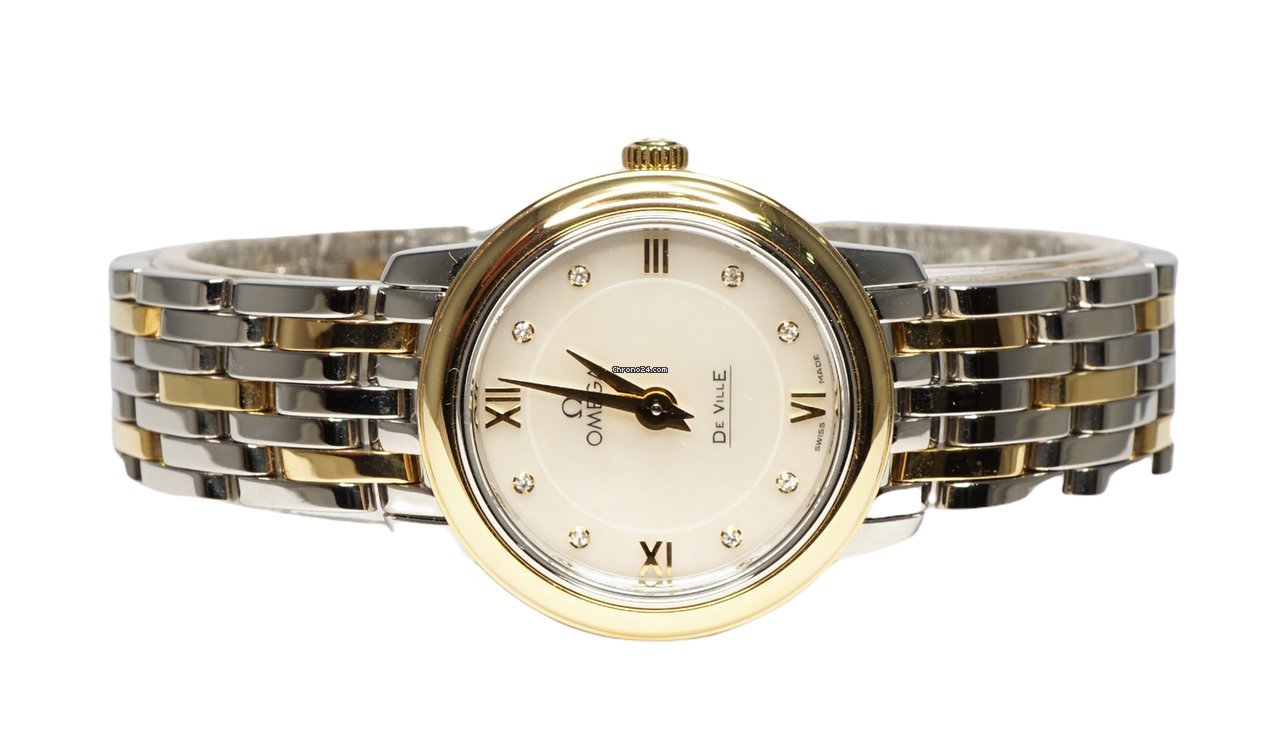 Omega De Ville Prestige Womens watch Quartz Gold Steel 424.20.24.60.55.001