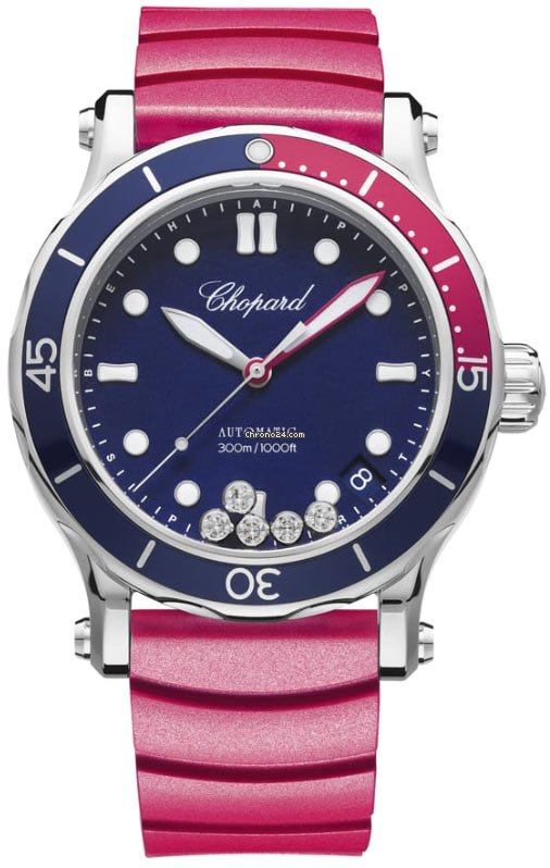 Chopard Happy Diamonds Womens watch Automatic Steel 278587-3002 Happy Ocean