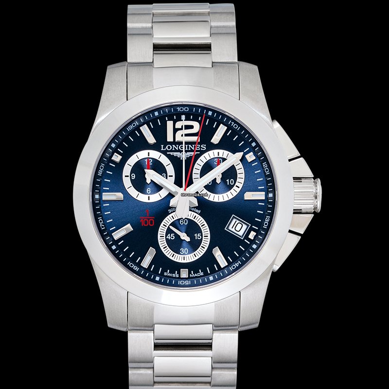 Longines Conquest Mens watch Unisex Quartz Steel L37004966