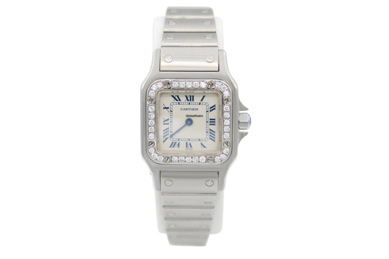 Cartier Santos Galbee Womens watch Quartz Steel 1565