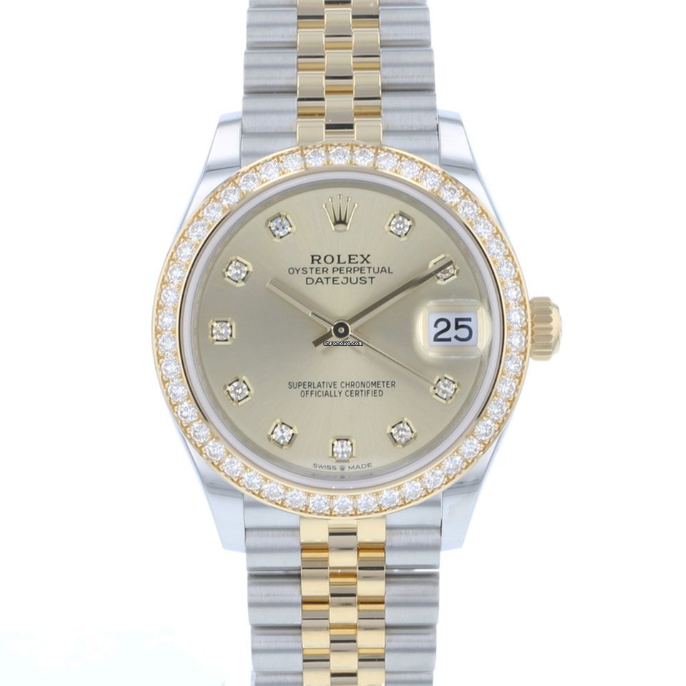 Rolex Datejust 31 Womens watch Gold Steel Automatic 278383RBR