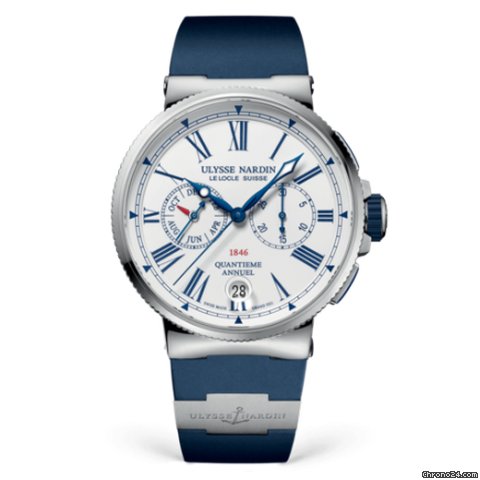 Ulysse Nardin Marine Chronograph Mens watch Unisex Automatic Steel 1533-150-3 E0