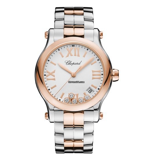 Chopard Happy Sport Womens watch Quartz Gold Steel 278582-6002