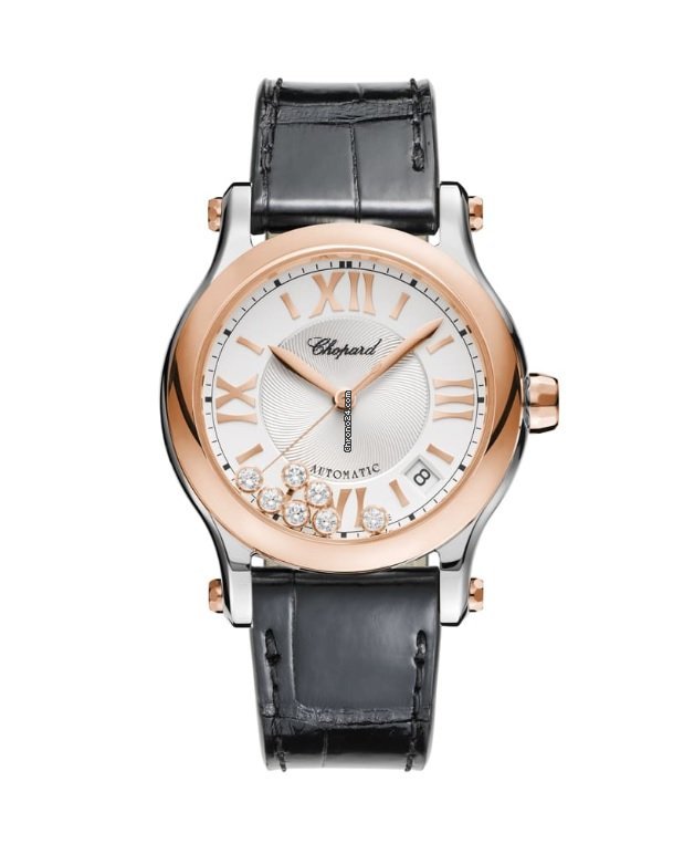 Chopard Happy Sport Womens watch Automatic Gold Steel 278559-6001