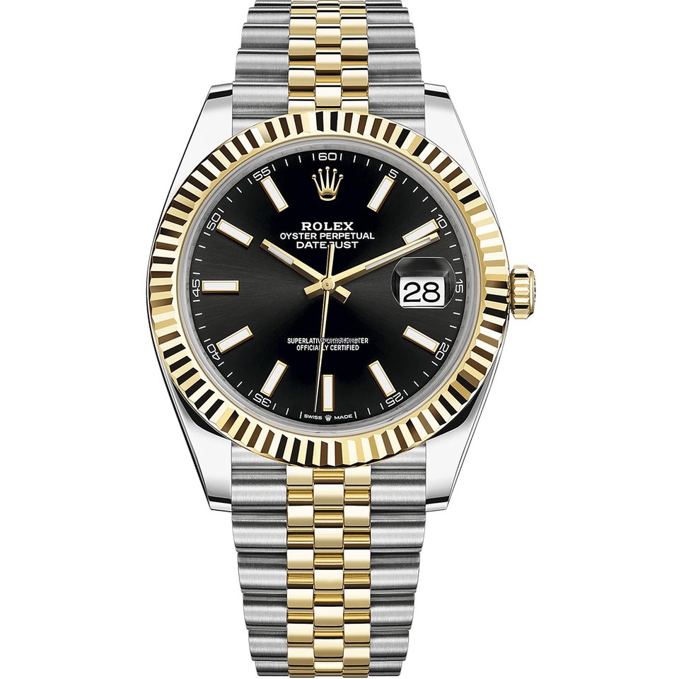 Rolex Datejust 41 Mens watch Unisex Gold Steel Automatic 126333-0014