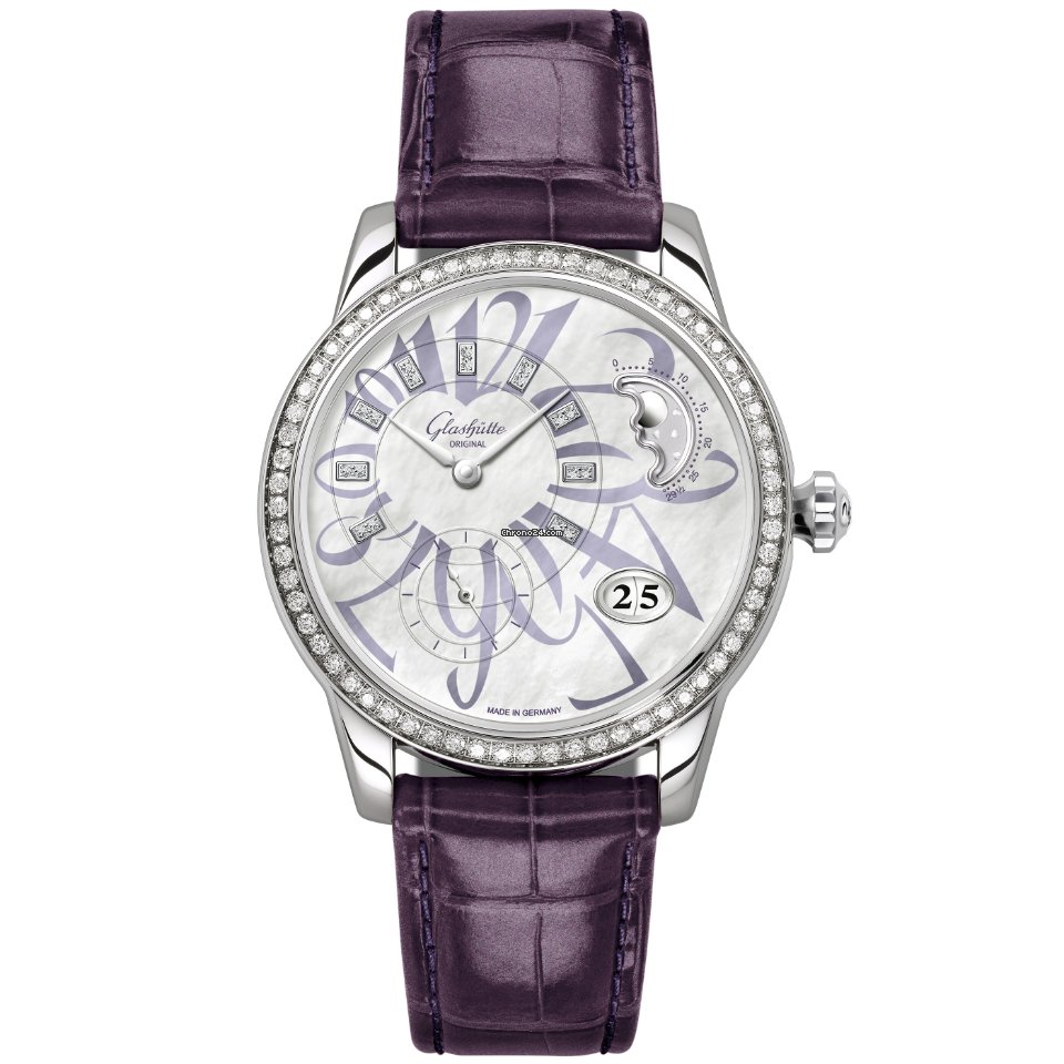 Glashtte Original PanoMatic Luna Mens watch Unisex Automatic Steel 1-90-12-06-12-01