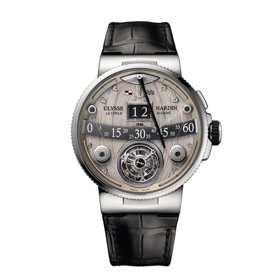 Ulysse Nardin Marine Grand Deck Mens watch Unisex Manual winding Platinum 6309-300 GD