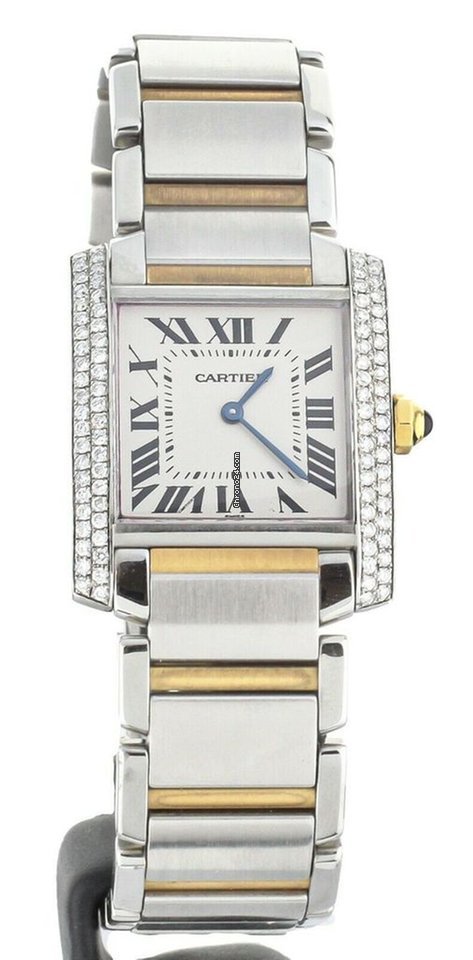 Cartier Tank Francaise Womens watch Quartz Gold Steel W2TA0003 2301