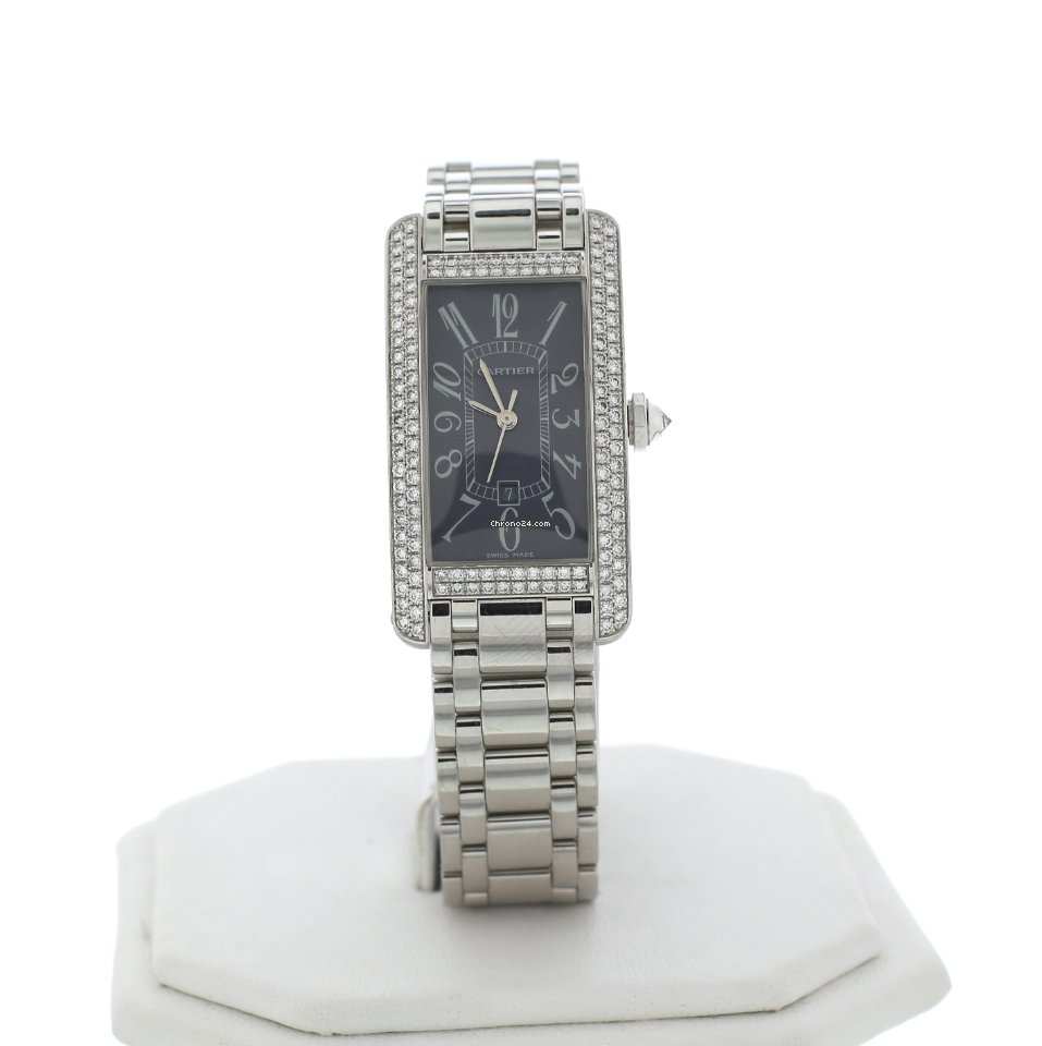 Cartier Tank Americaine Womens watch Automatic White gold WB7045L1