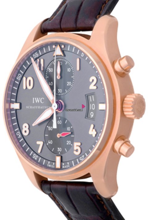 IWC Pilot Spitfire Chronograph Mens watch Unisex Automatic Rose gold IW3878-03