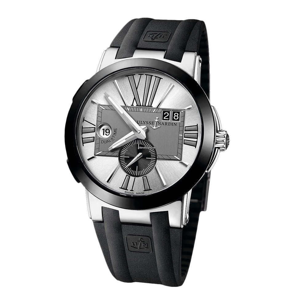 Ulysse Nardin Executive Dual Time Mens watch Unisex Automatic Steel 243-00-3 421