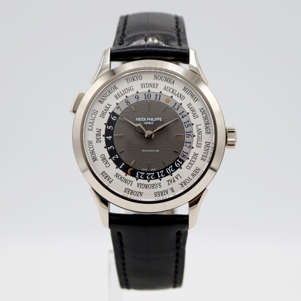 Patek Philippe World Time Mens watch Unisex Automatic White gold 5230G-014