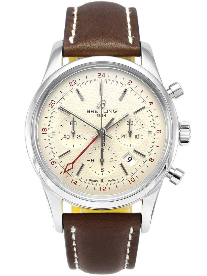 Breitling Transocean Chronograph GMT Mens watch Unisex Automatic Steel AB045112 G772