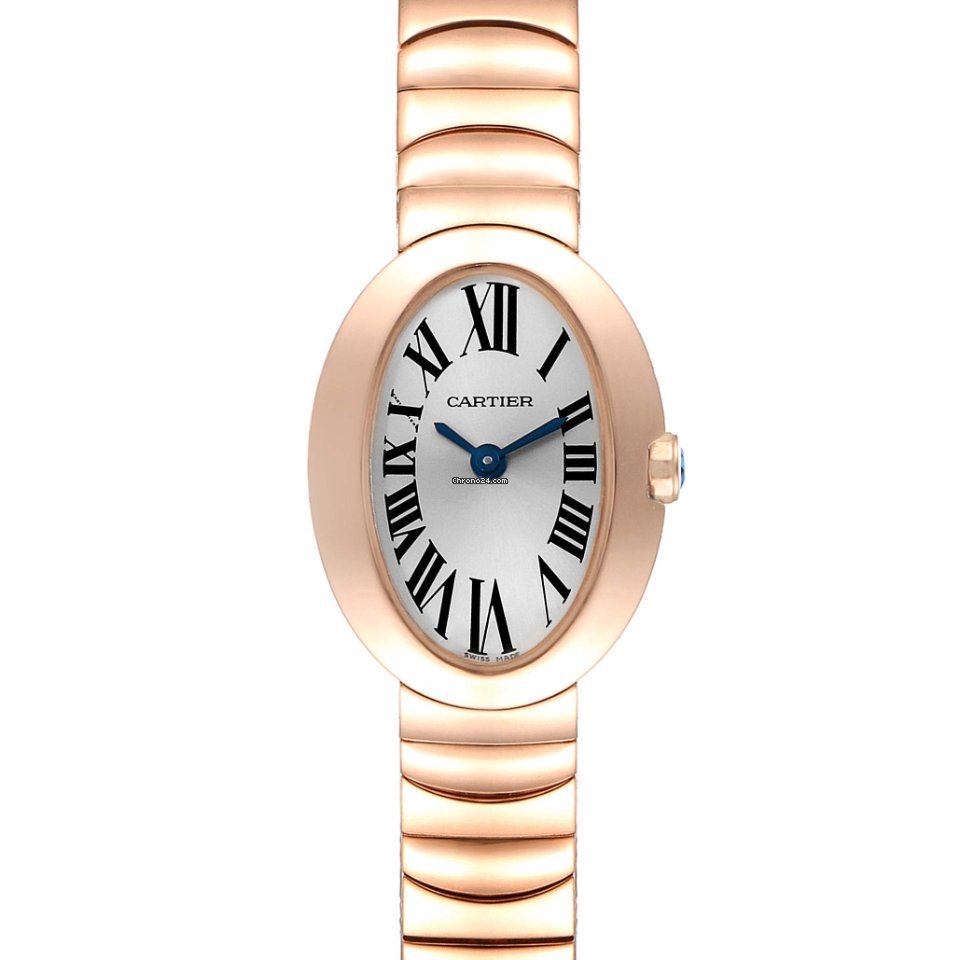 Cartier Baignoire Womens watch Quartz Rose gold W8000015