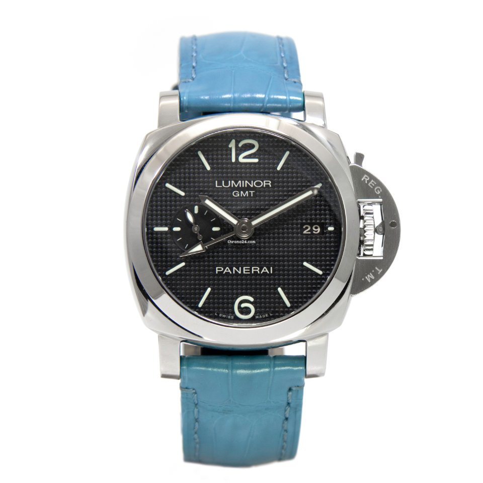 Panerai Luminor 1950 3 Days GMT Automatic Mens watch Unisex Automatic Steel PAM 00535