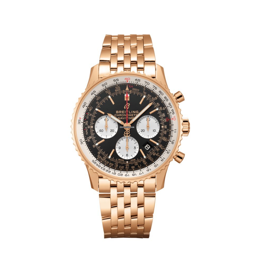 Breitling Navitimer 1 B01 Chronograph 43 Mens watch Unisex Automatic Red gold RB0121211B1R1