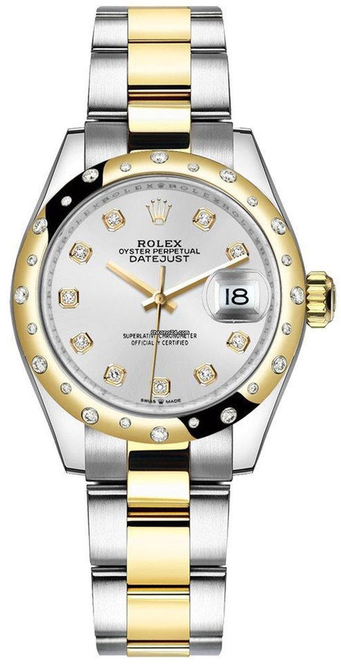 Rolex Datejust 31 Womens watch Gold Steel Automatic 278343RBR