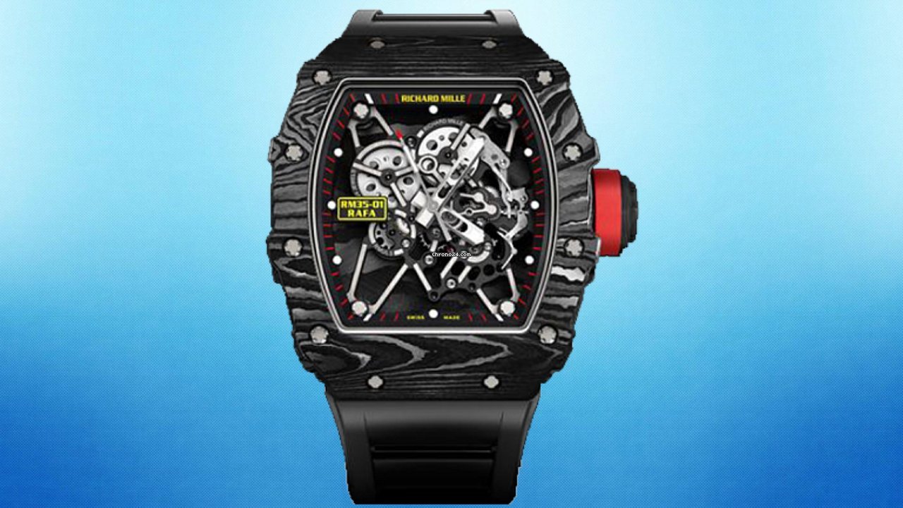 Richard Mille RM 035 Mens watch Unisex Manual winding Carbon RM35-01 Nadal