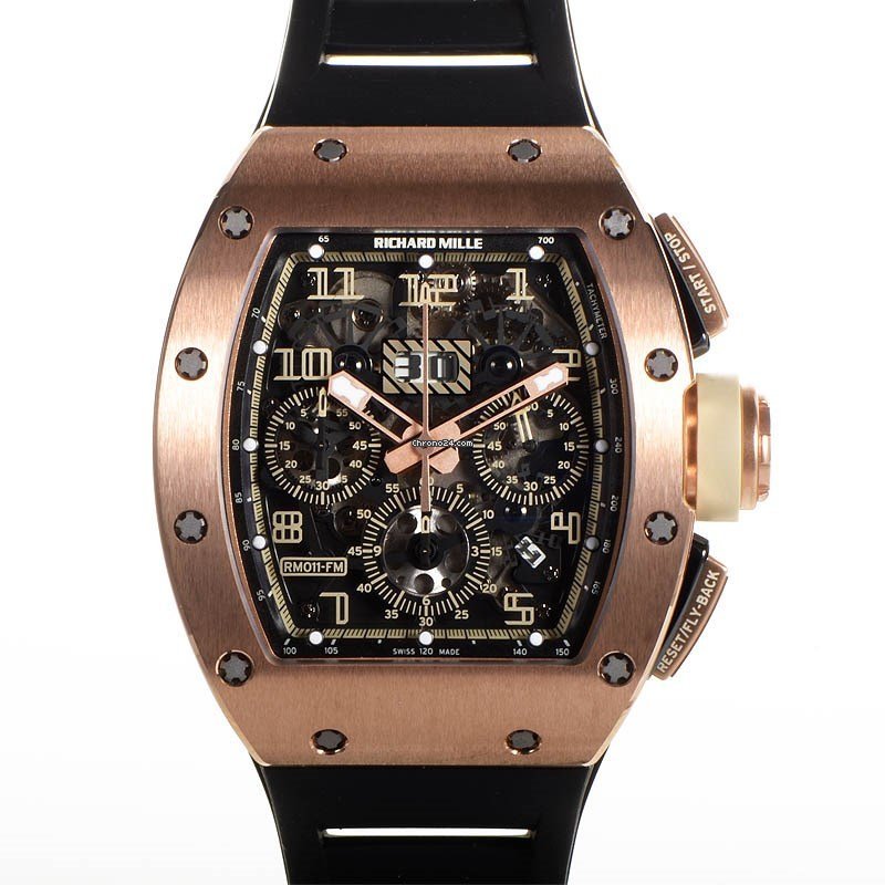 Richard Mille RM 011 Mens watch Unisex Automatic Rose gold RM011 Felipe Massa