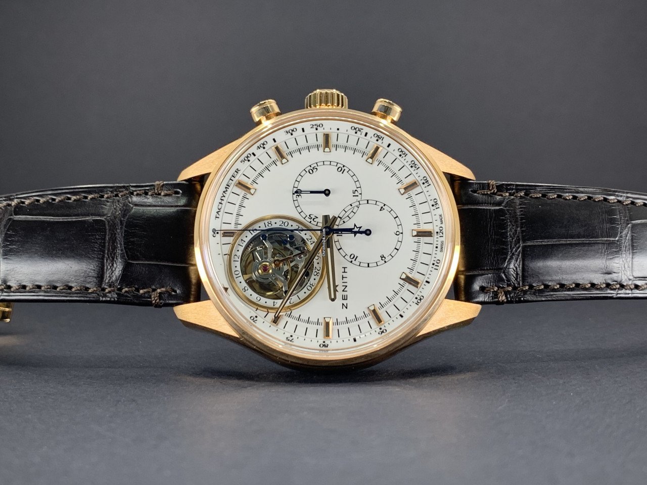 Zenith El Primero Tourbillon Automatic Rose gold 18.2280.4035 01.C713