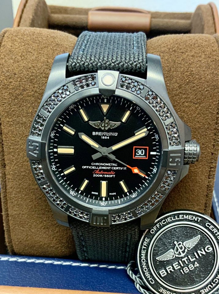 Breitling Avenger Blackbird 44 Mens watch Unisex Automatic Titanium V17311AT BD74-109W