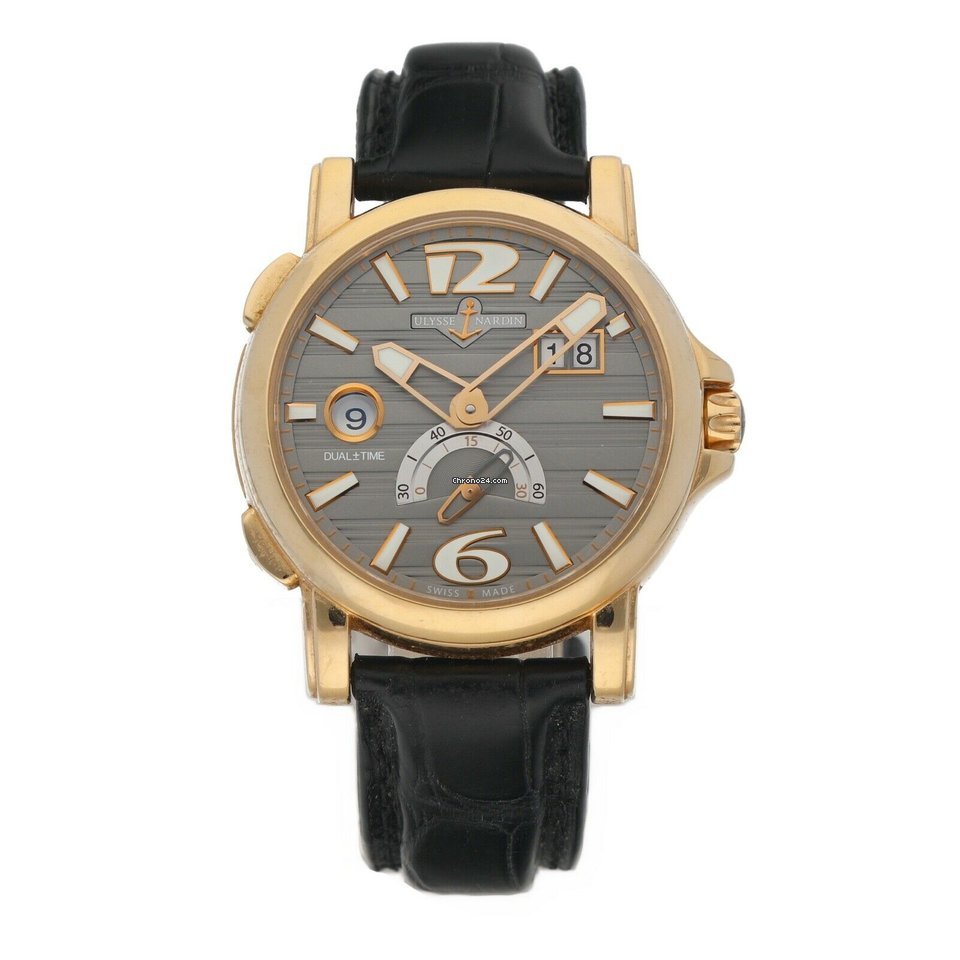 Ulysse Nardin Dual Time Mens watch Unisex Automatic Yellow gold 246-55