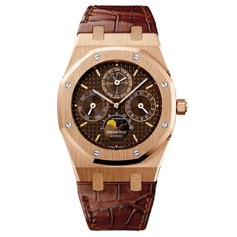 Audemars Piguet Royal Oak Perpetual Calendar Mens watch Unisex Rose gold 26252OR.OO.D092CR.01