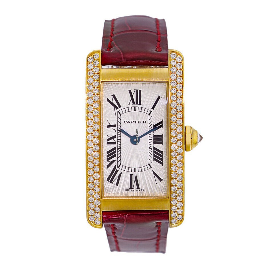 Cartier Tank Americaine Womens watch Quartz Yellow gold 2489 - WJTA0003