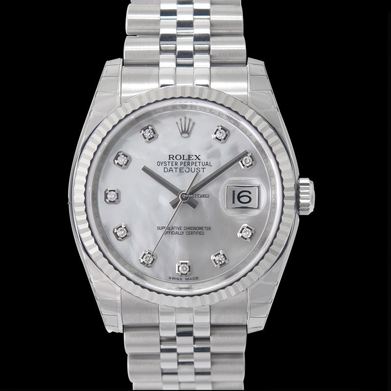 Rolex Datejust 36 Mens watch Unisex White gold Automatic 116234 G