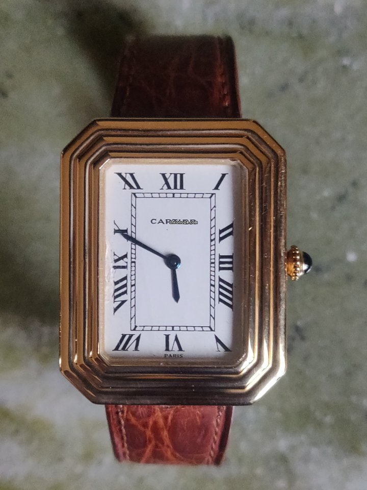 Cartier Mens watch Unisex Manual winding Yellow gold 78096