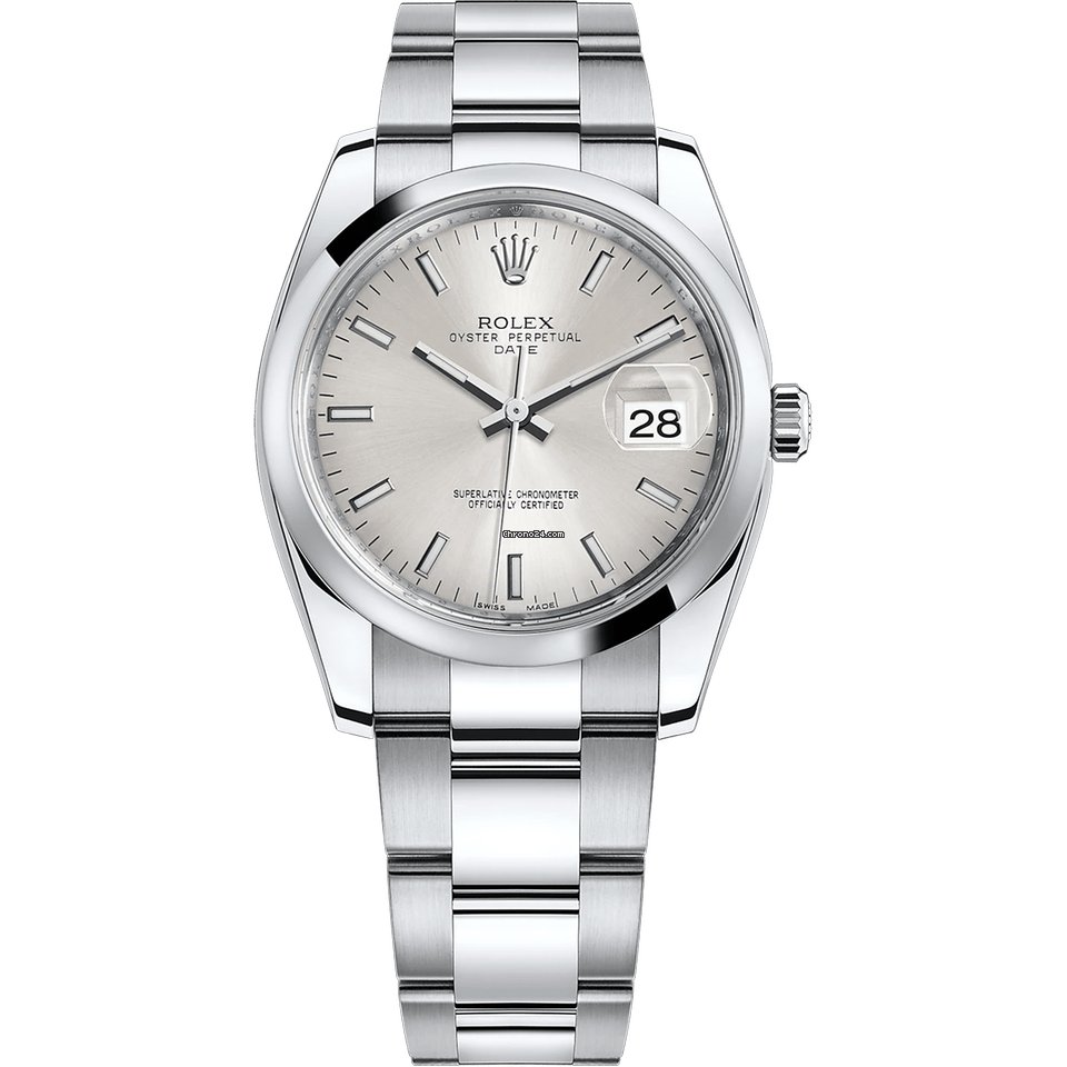 Rolex Oyster Perpetual Date Mens watch Unisex Steel Automatic 115200-0006