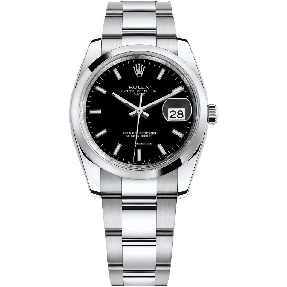 Rolex Oyster Perpetual Date Mens watch Unisex Steel Automatic 115200-0004