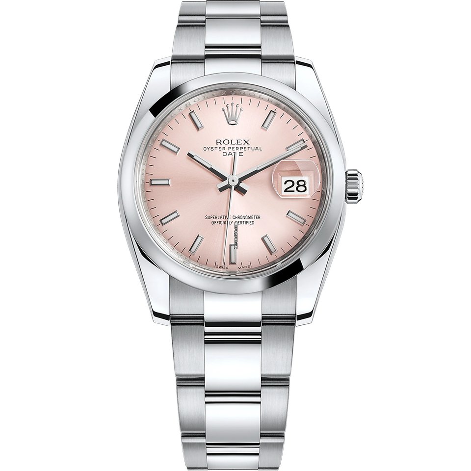 Rolex Oyster Perpetual Date Mens watch Unisex Steel Automatic 115200-0005