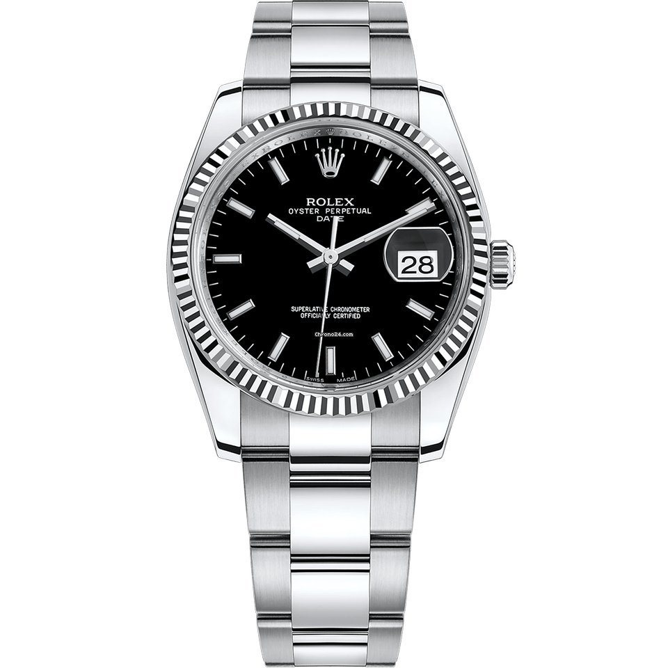 Rolex Oyster Perpetual Date Womens watch Steel Automatic 115234-0002