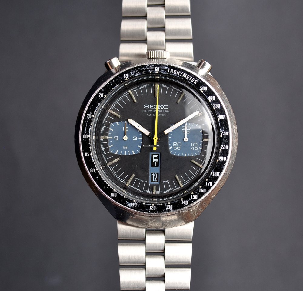 Seiko Bullhead Mens watch Unisex Automatic Steel 6138-0040