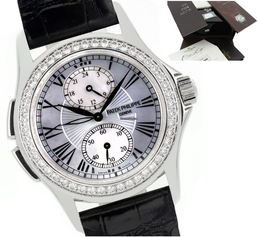 Patek Philippe Travel Time Mens watch Unisex Manual winding White gold 4934g-001
