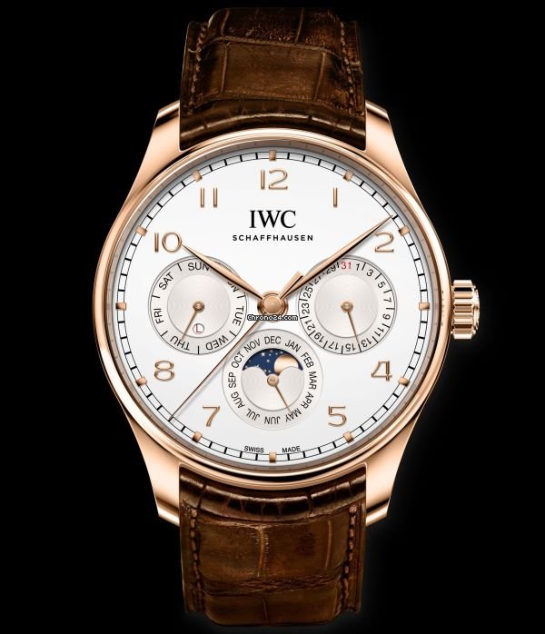 IWC Portuguese Perpetual Calendar Mens watch Unisex Automatic Red gold IW344202