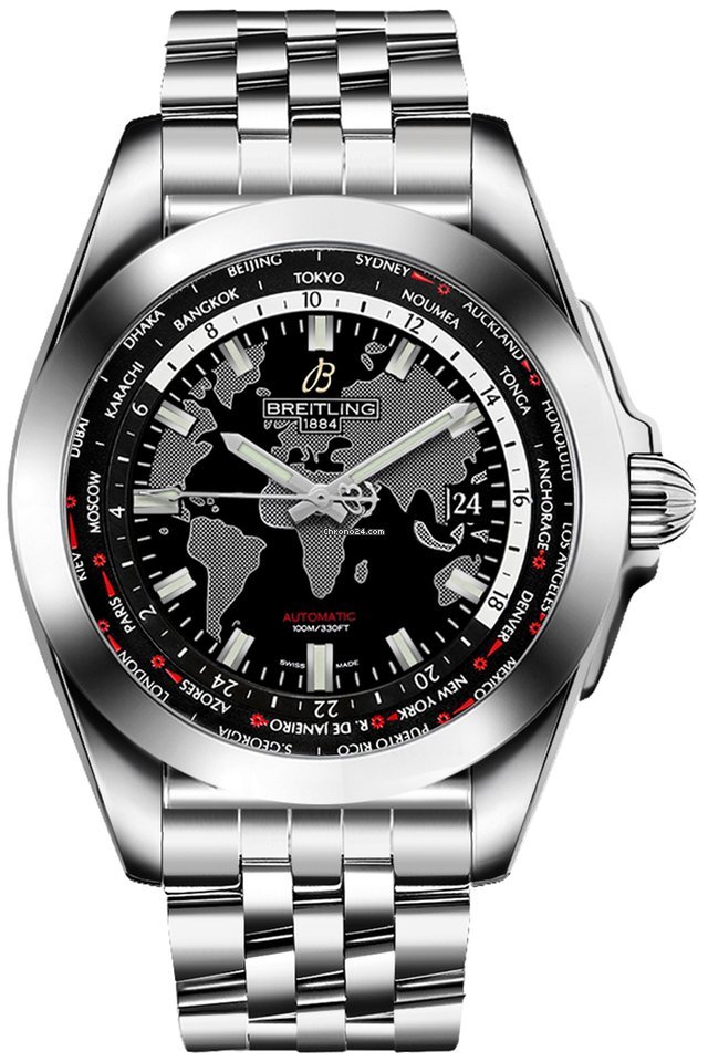 Breitling Galactic Unitime Mens watch Unisex Automatic Steel WB3510U4-BD94-375A