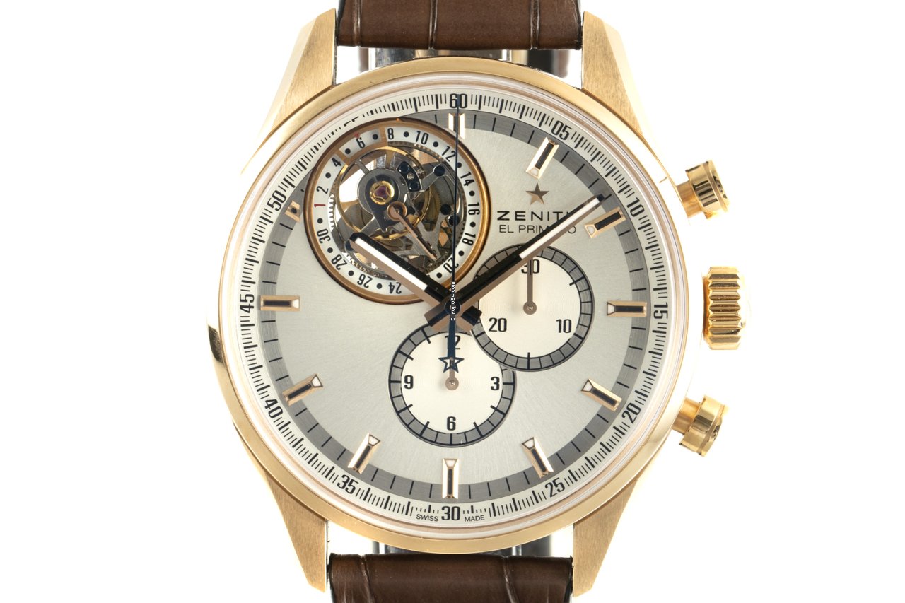 Zenith El Primero Tourbillon Mens watch Unisex Automatic Yellow gold 18.2050.4035 01.C713