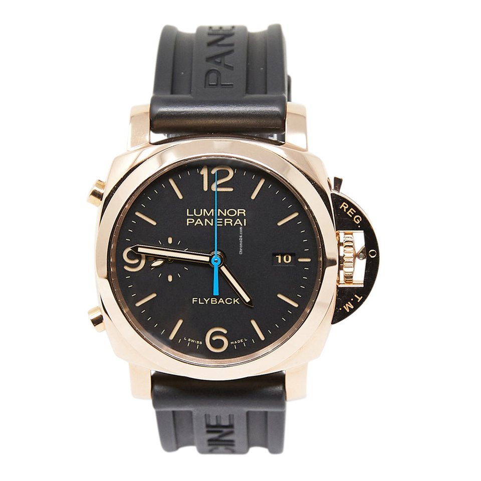Panerai Luminor 1950 3 Days Chrono Flyback Mens watch Unisex Automatic Rose gold PAM00525
