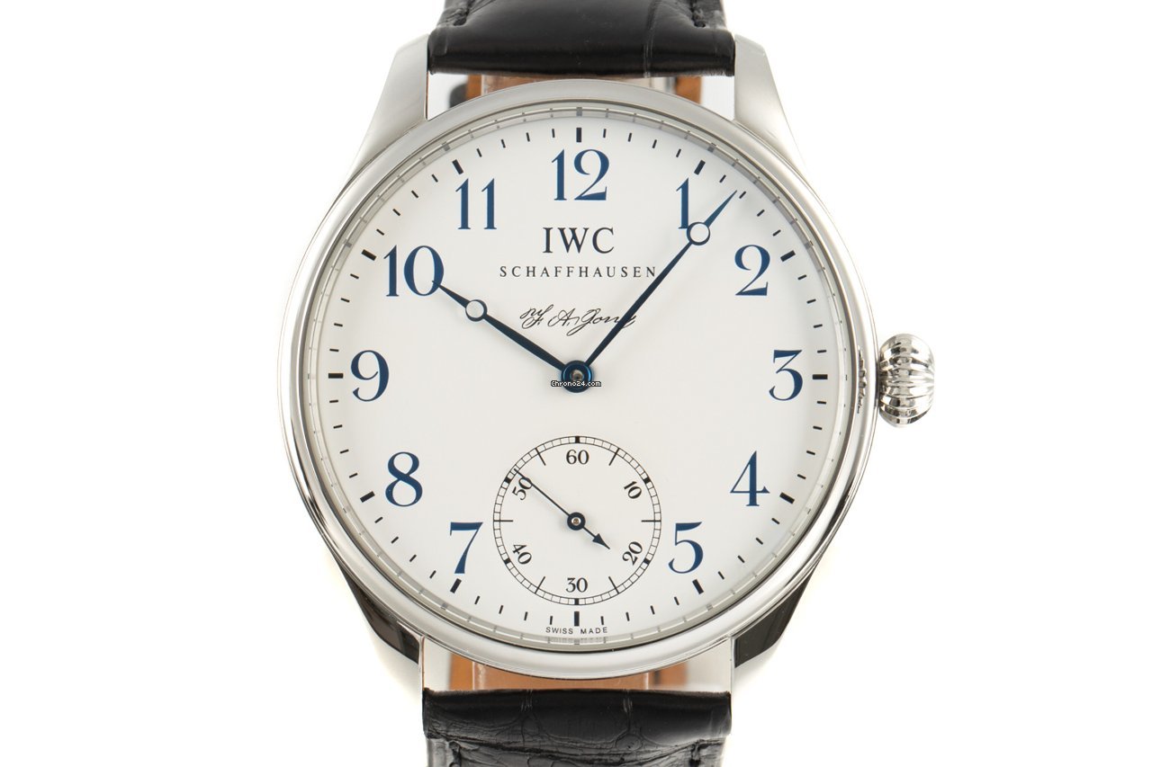 IWC Portuguese Hand-Wound Mens watch Unisex Manual winding Steel 5442