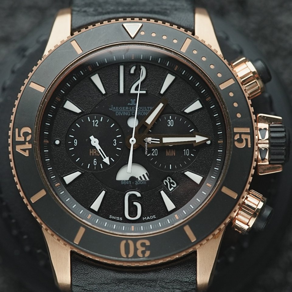 Jaeger-LeCoultre Master Compressor Diving Chronograph GMT Navy SEALs Mens watch Unisex Automatic Rose gold Q1782470