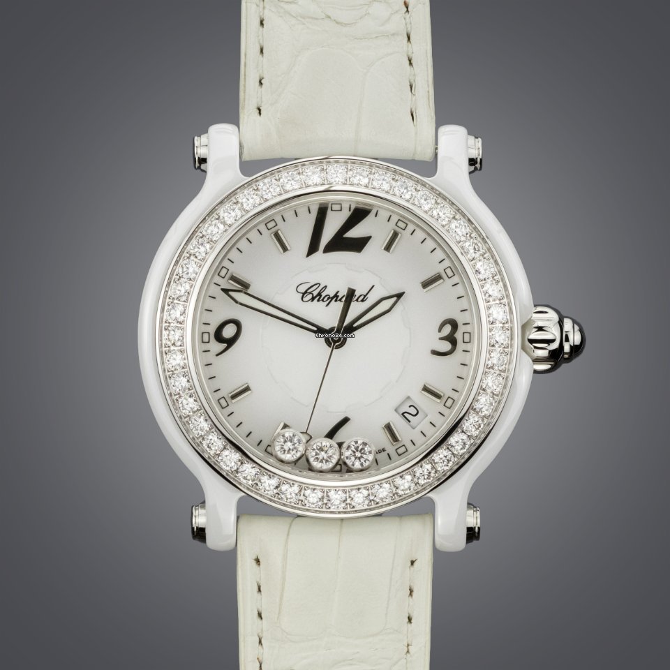 Chopard Happy Sport Womens watch Quartz Ceramic 288507-9012