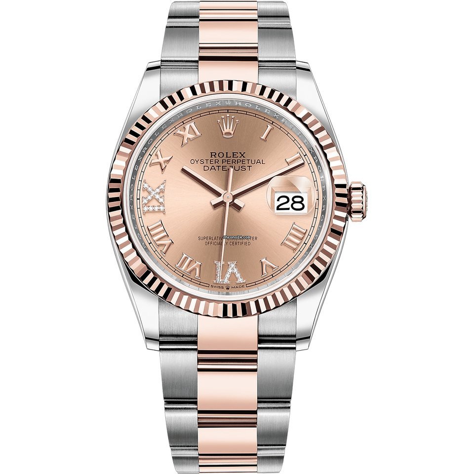 Rolex Datejust 36 Womens watch Gold Steel Automatic 126231-0028