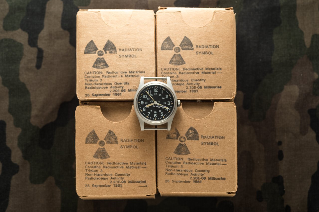 Hamilton Mens watch Unisex Manual winding Steel MIL-W-46374B