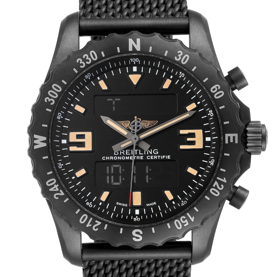 Breitling Chronospace Military Mens watch Unisex Quartz Steel M78366